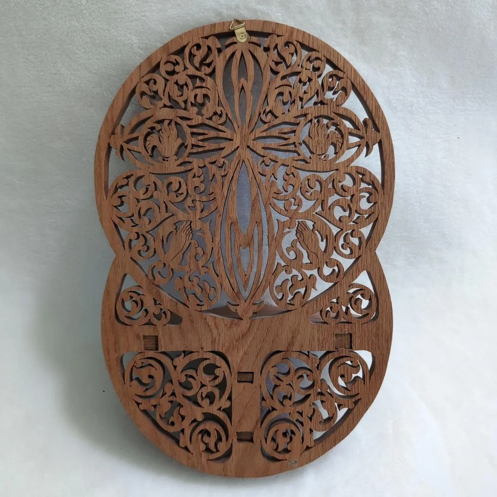 Vintage Handmade Fretwork Wood Wall Shelf Scrollwork Victorian Ornate Laser Cut